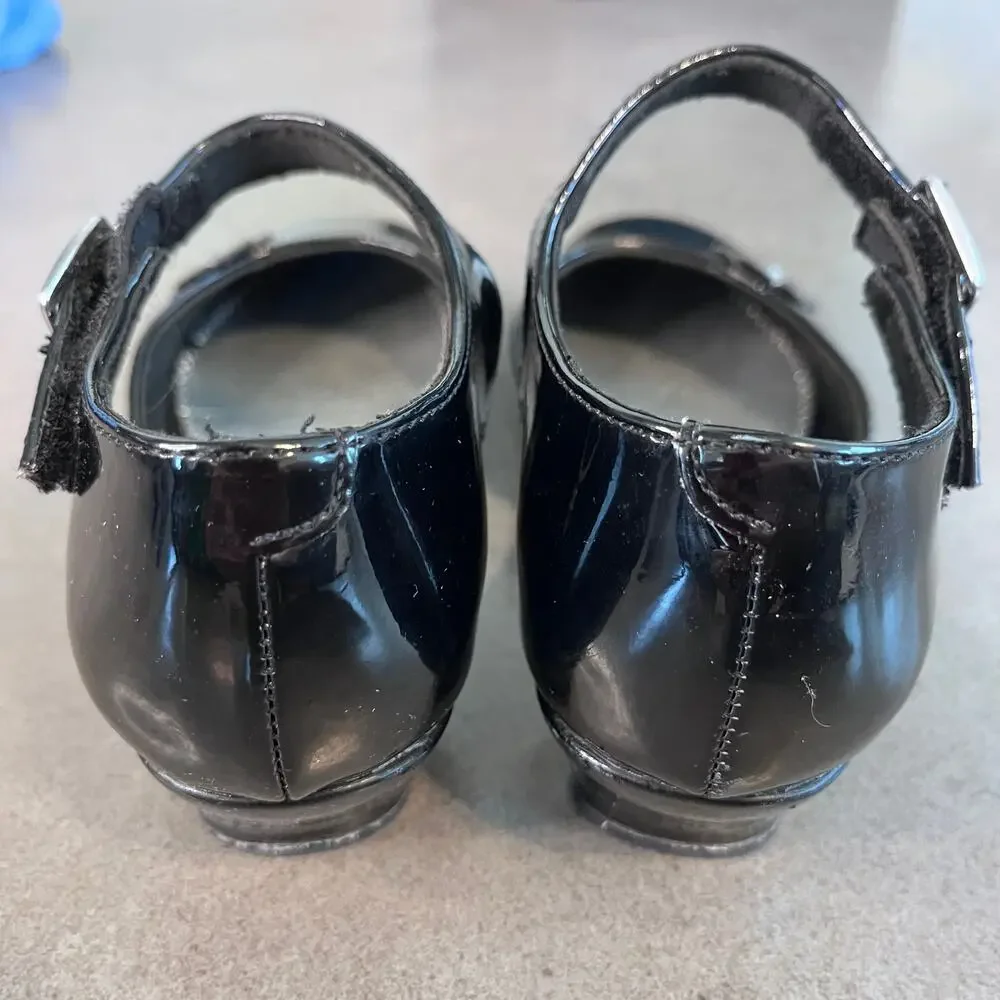 Christie Jill Black patent Mary jane dress shoes Girls size 13 formal